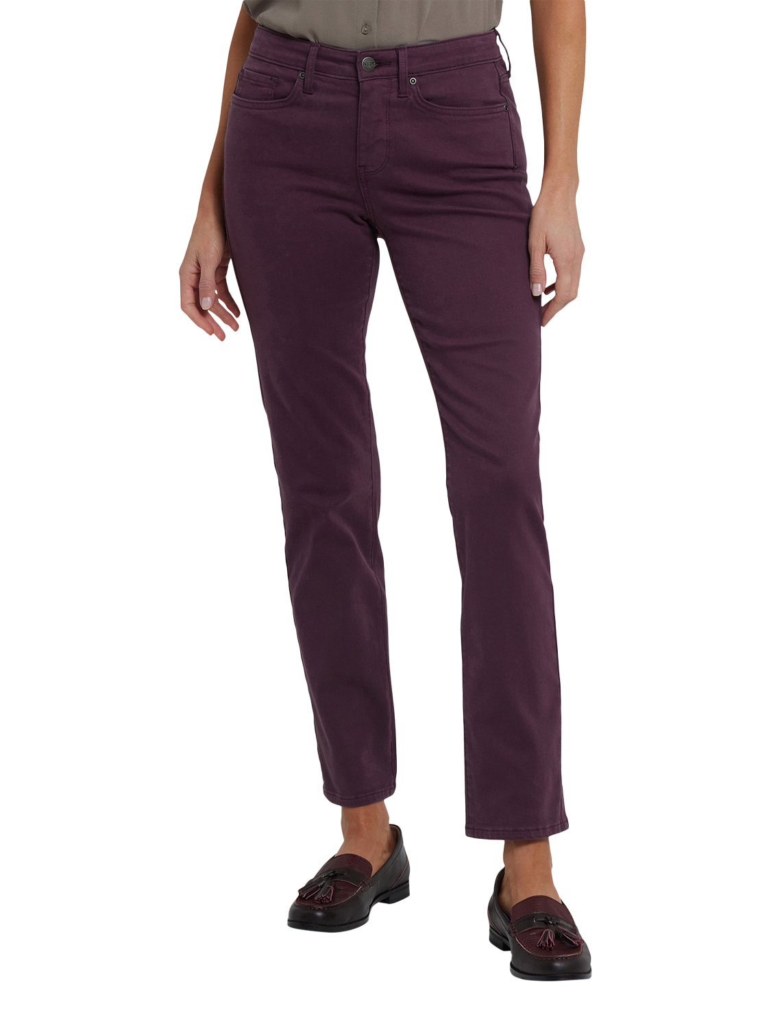 Product image 4 of 5, which shows NYDJ Sheri Slim Leg Jeans, Fig, 4