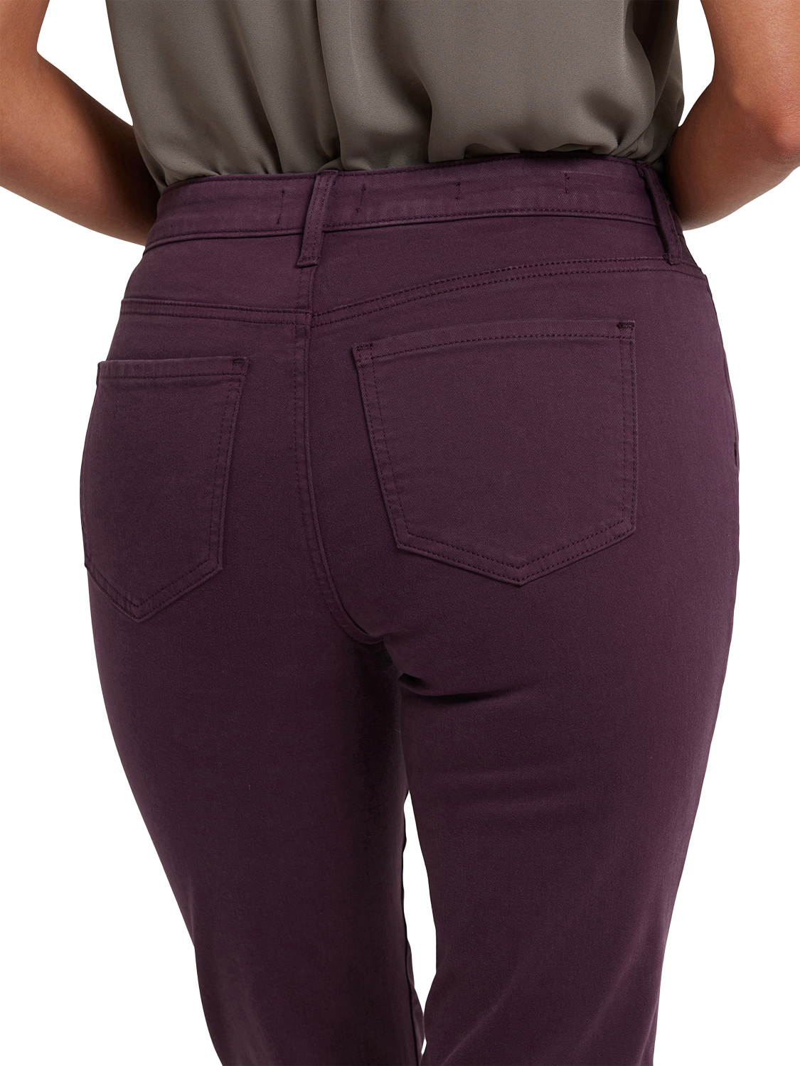Product image 5 of 5, which shows NYDJ Sheri Slim Leg Jeans, Fig, 4