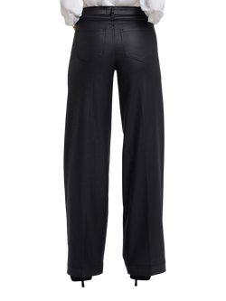 NYDJ Teresa Wide Leg Coated Jeans, Black - view 2, Black