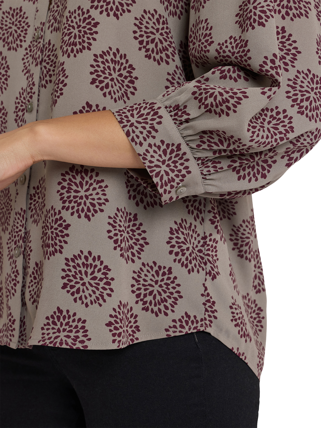 Product image 5 of 5, which shows NYDJ Bonnie Blouse, Valenton, XS