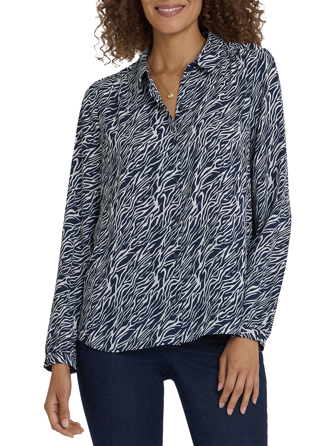 Product image 1 of 5, which shows NYDJ Modern Blouse, Vintage, XS