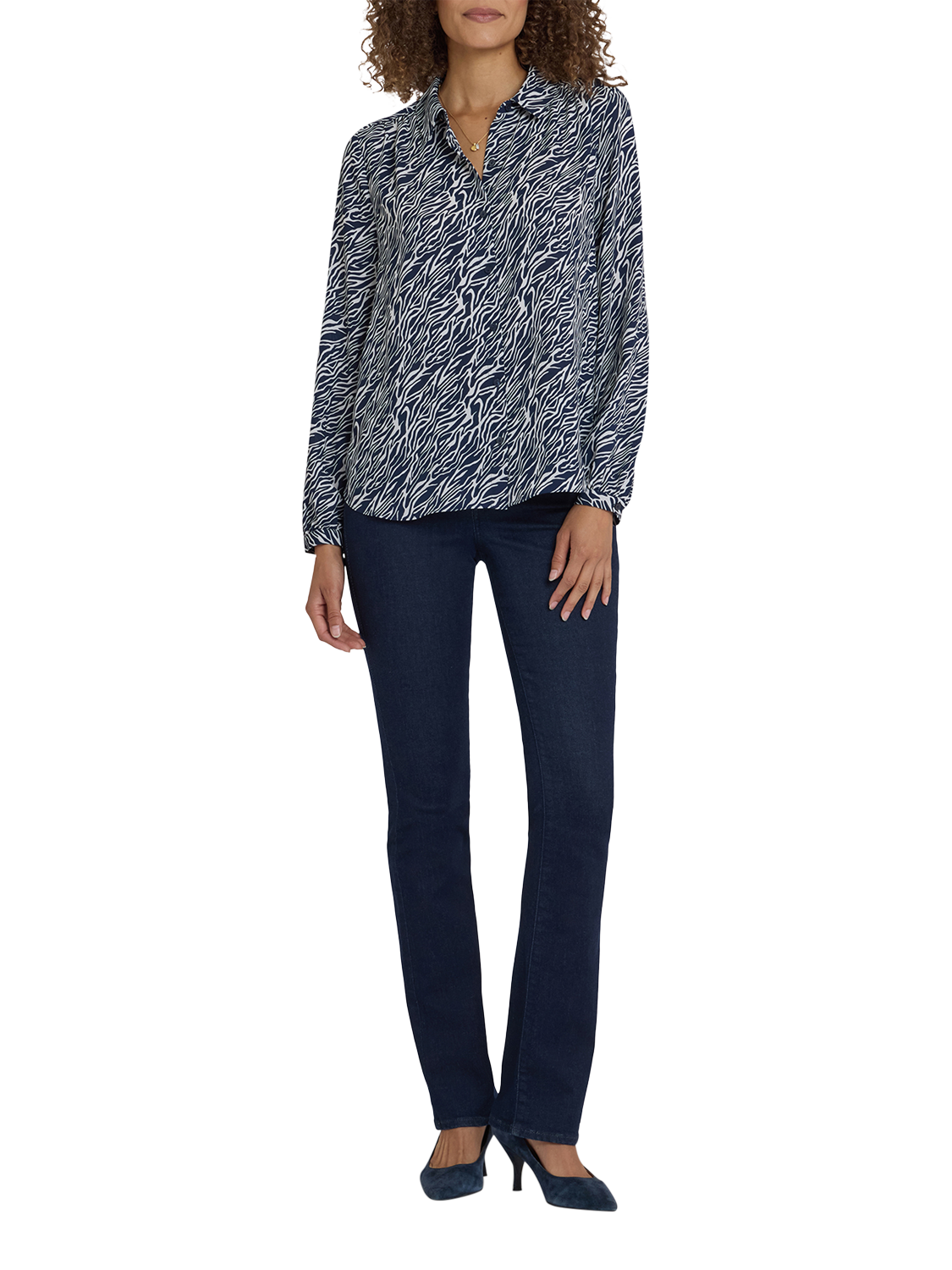 Product image 4 of 5, which shows NYDJ Modern Blouse, Vintage, XS