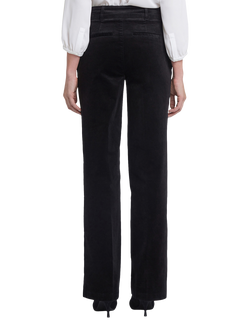 NYDJ Velveteen Straight Leg Trouser, Black - view 2, Black