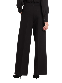 NYDJ Whitney High Rise Trousers in Ponte Knit Jersey, Black - view 2, Black