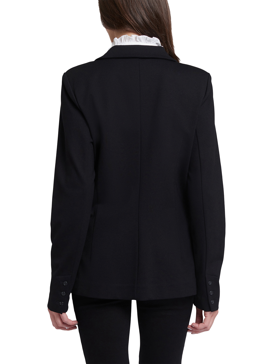 Product image 2 of 6, which shows NYDJ Long Sleeve Collar Blazer, Black, XS