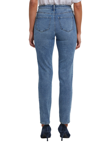 NYDJ High Rise Sheri Slim Leg Jeans, Parisian Sky - view 2, Parisian Sky