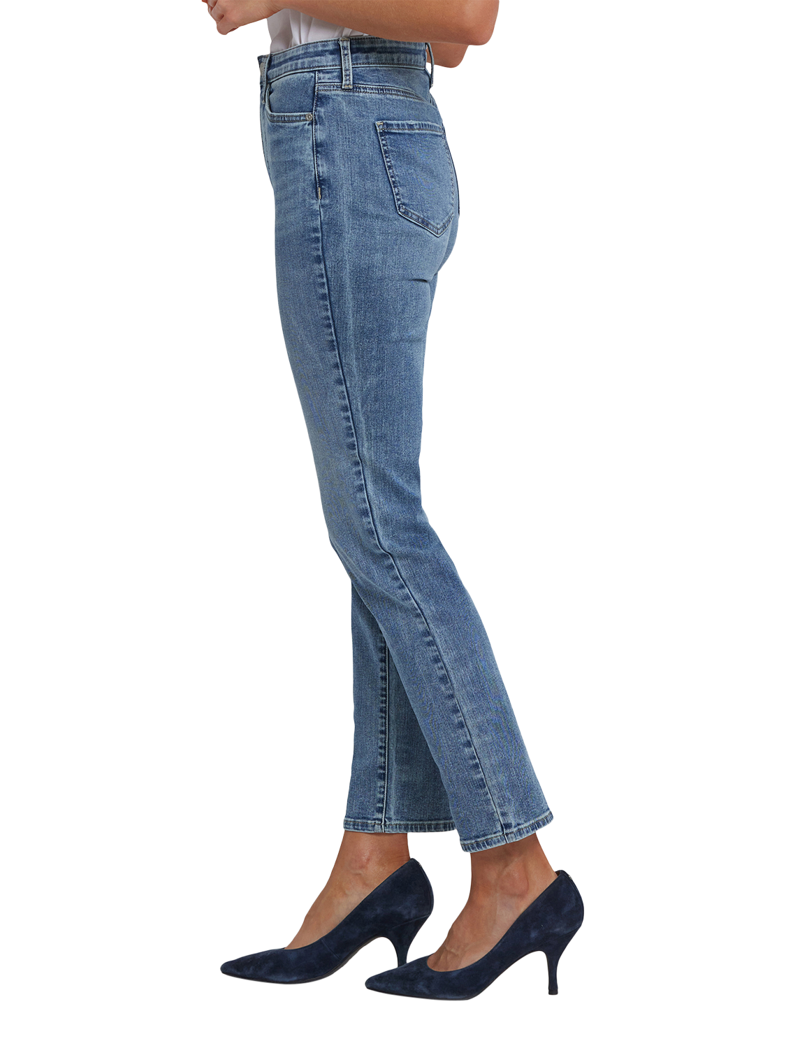NYDJ High Rise Sheri Slim Leg Jeans, Parisian Sky