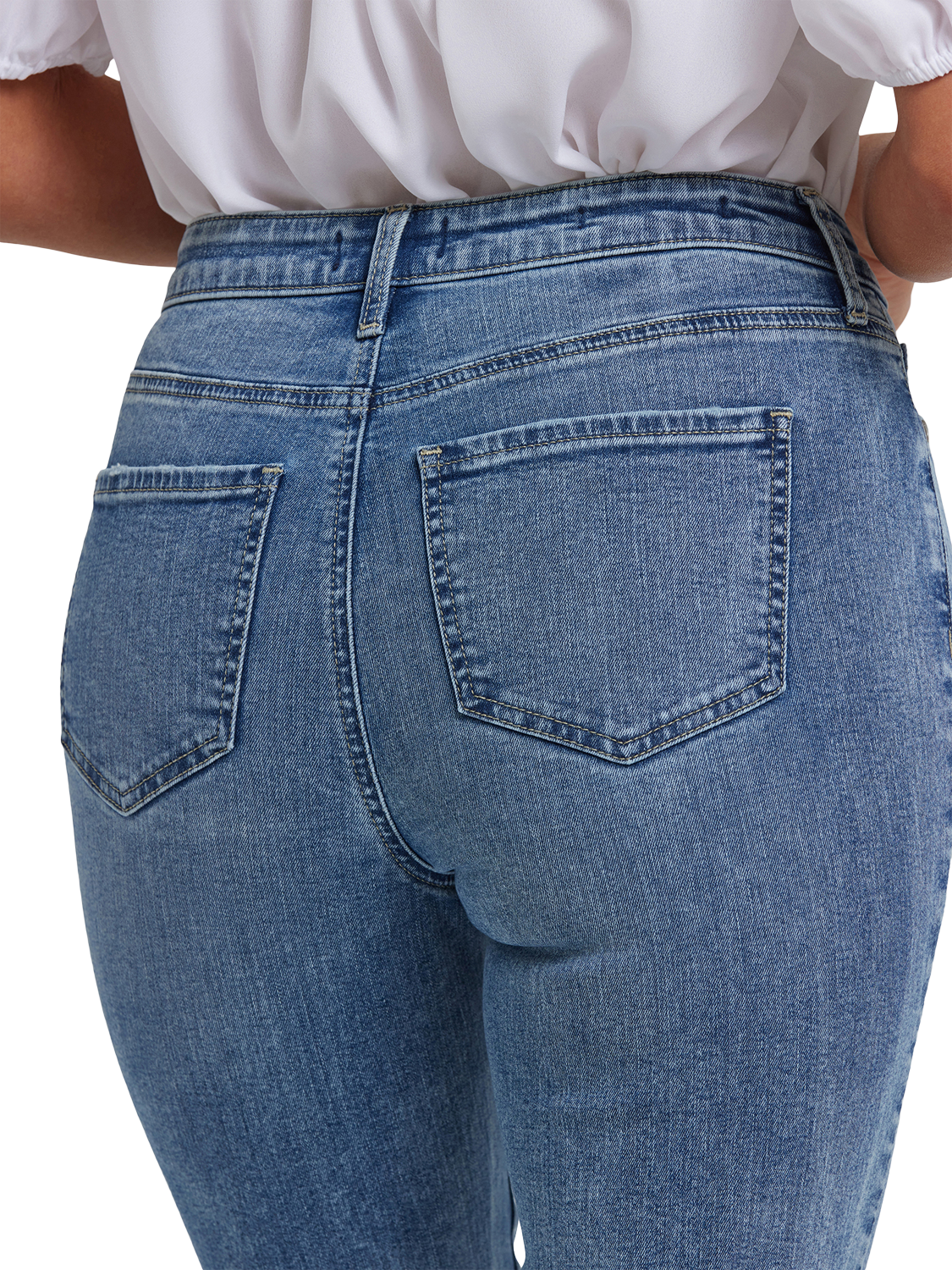 NYDJ High Rise Sheri Slim Leg Jeans, Parisian Sky