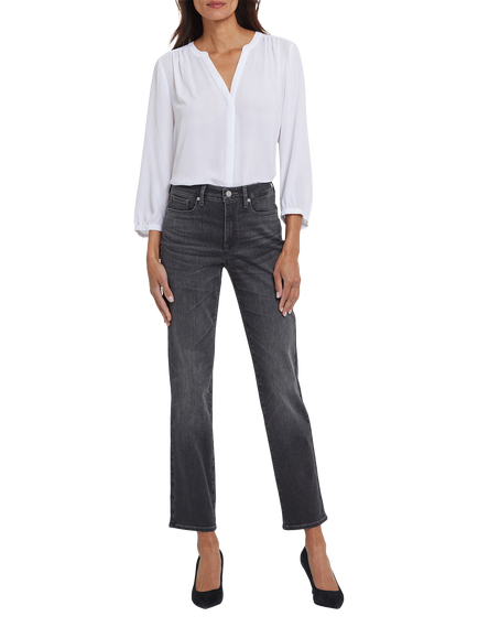 NYDJ Sheri Cotton Blend High Rise Regular Denim Jeans, Gloomy Marais