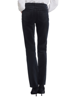 NYDJ Marilyn Straight Leg Corduroy Jeans - view 2, Black