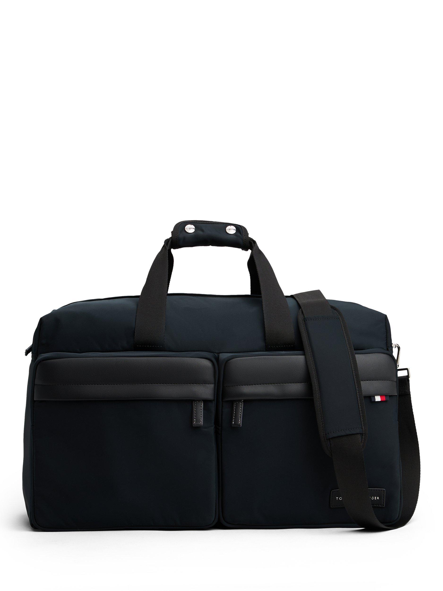 Product image 1 of 4, which shows Tommy Hilfiger Logo Duffle Bag, Black, One Size