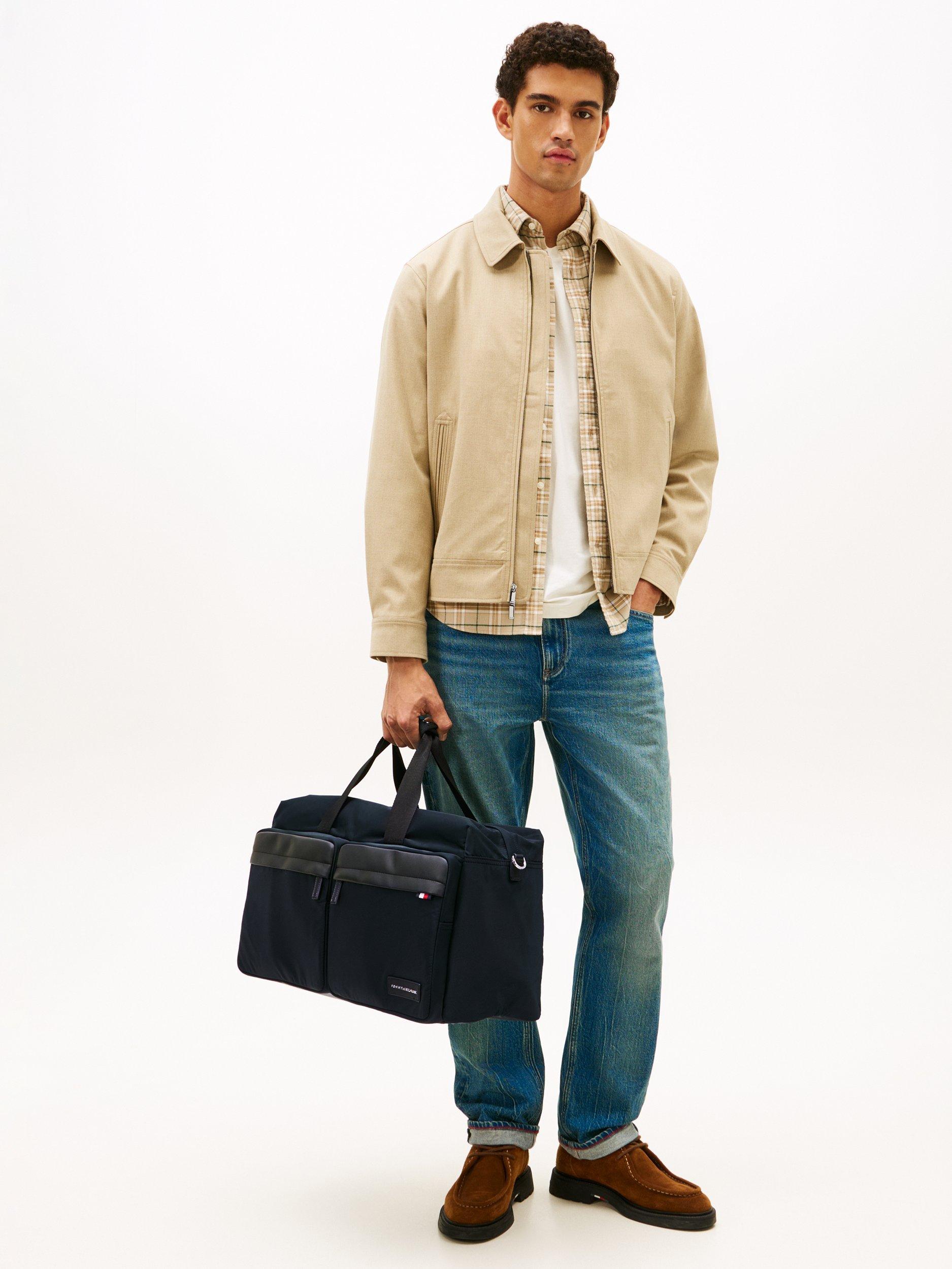 Product image 2 of 4, which shows Tommy Hilfiger Logo Duffle Bag, Black, One Size