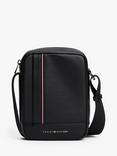 Tommy Hilfiger Metal Logo Crossbody Reporter Bag, Black