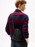Tommy Hilfiger Metal Logo Crossbody Reporter Bag, Black