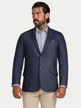 Raging Bull Herringbone Wool Blend Blazer, Navy