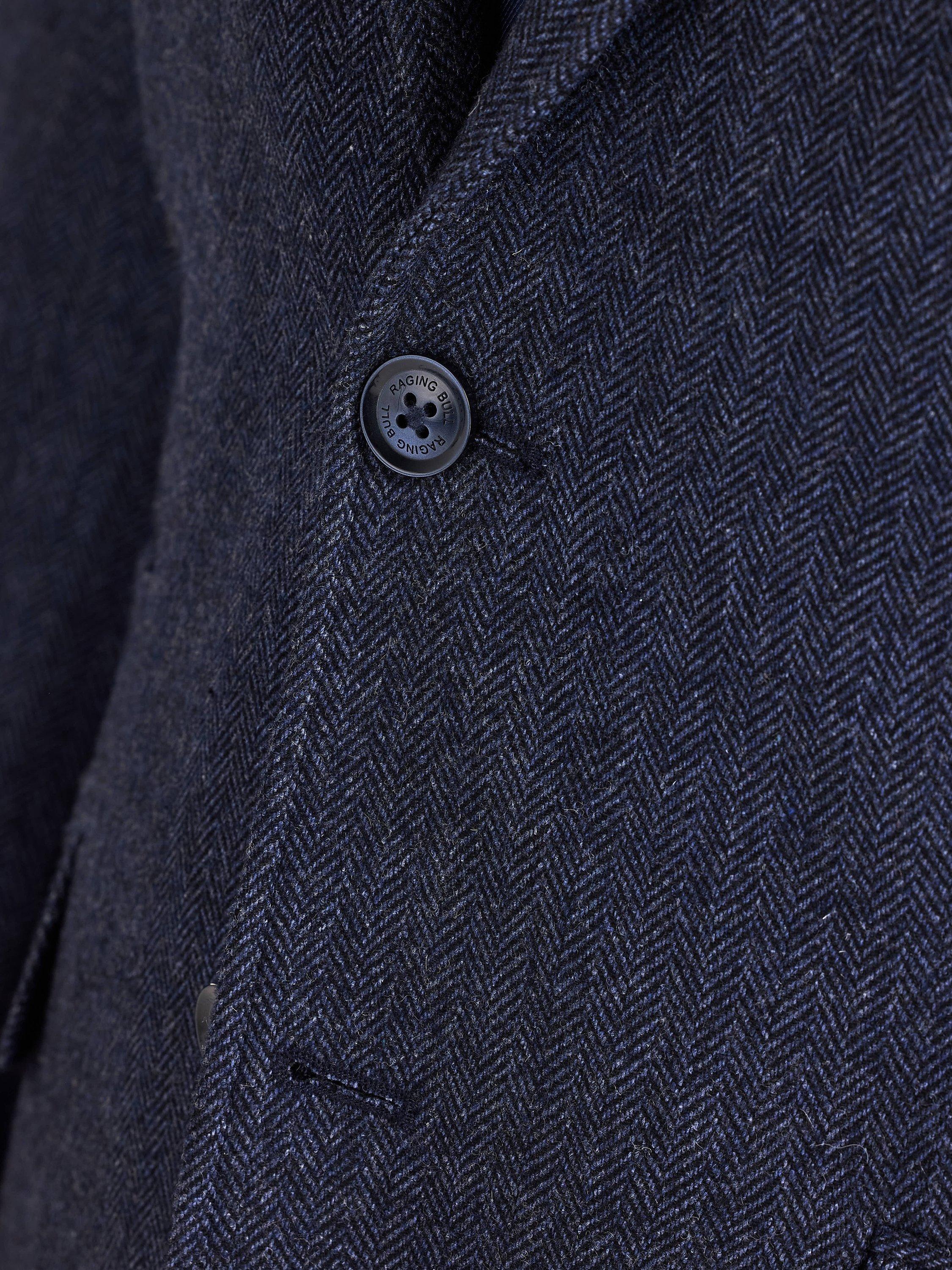 Product image 5 of 10, which shows Raging Bull Herringbone Wool Blend Blazer, Navy, S
