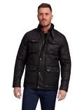 Raging Bull Waxed Cotton Effect Jacket, Black