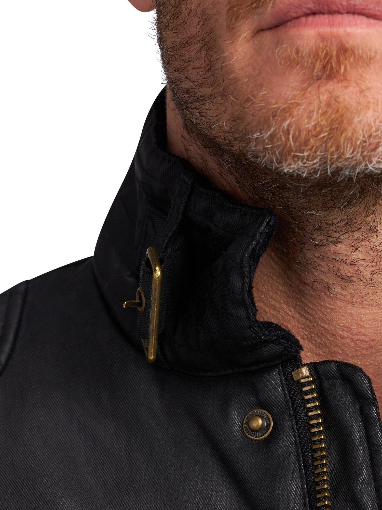 Product image 11 of 11, which shows Raging Bull Waxed Cotton Effect Jacket, Black, S