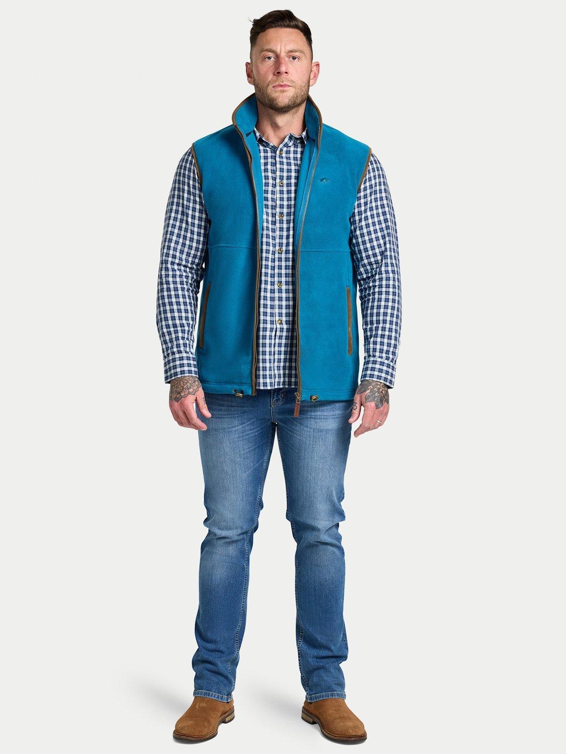 Product image 11 of 11, which shows Raging Bull Classic Fleece Gilet, Dark Teal, S