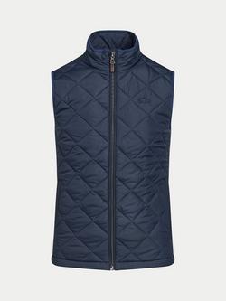 Raging Bull Quilted Gilet, Navy - view 2, Navy