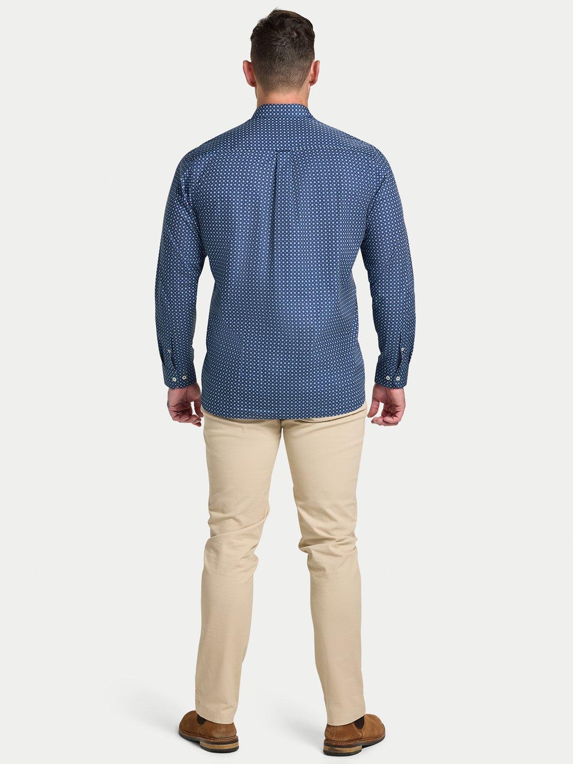 Product image 9 of 9, which shows Raging Bull Cotton Regular Fit Spot Shirt, Navy, S