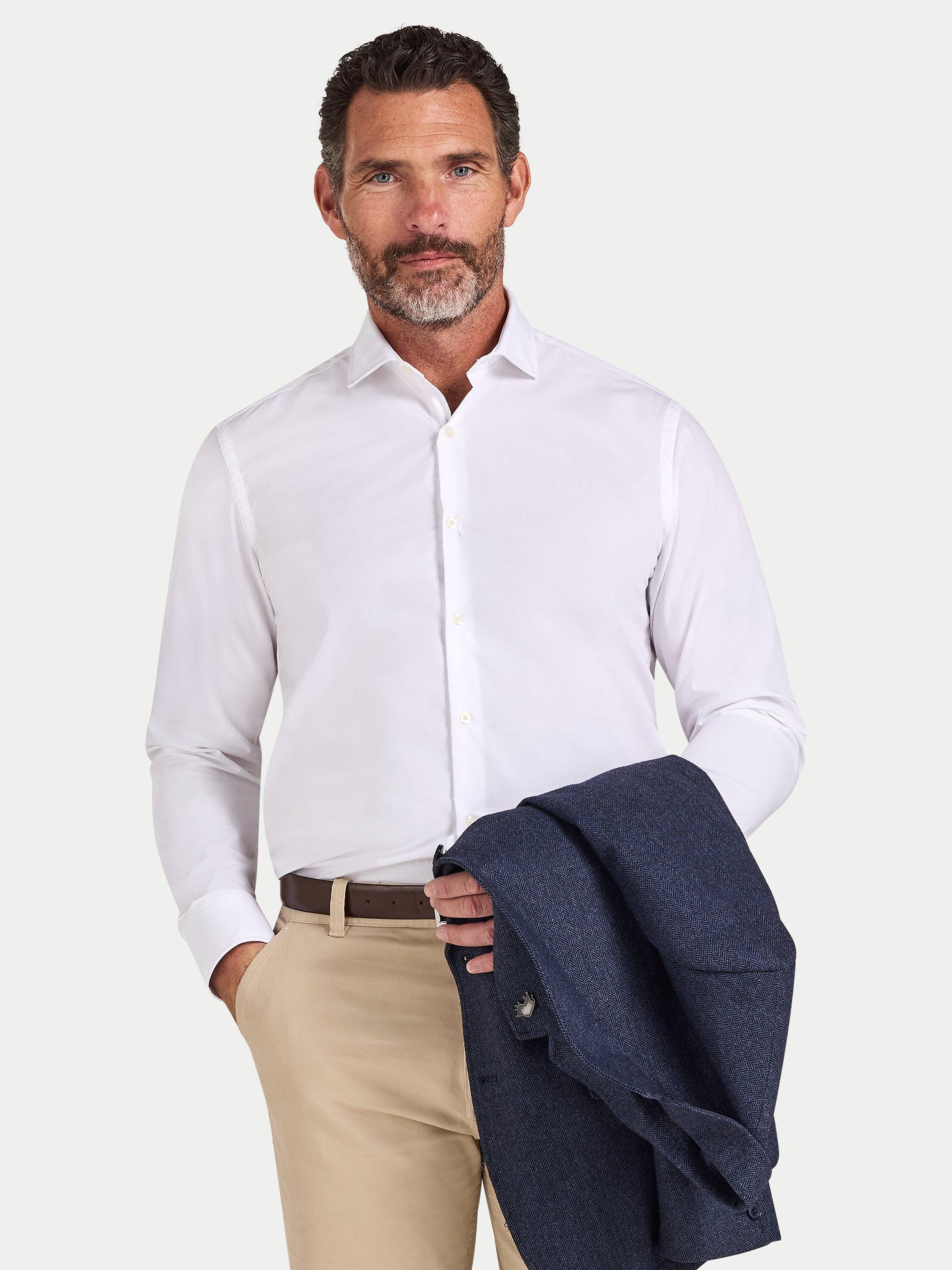 Product image 1 of 7, which shows Raging Bull Cotton Regular Fit Shirt, White, S