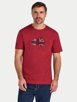 Raging Bull Slash Bull T-Shirt, Claret