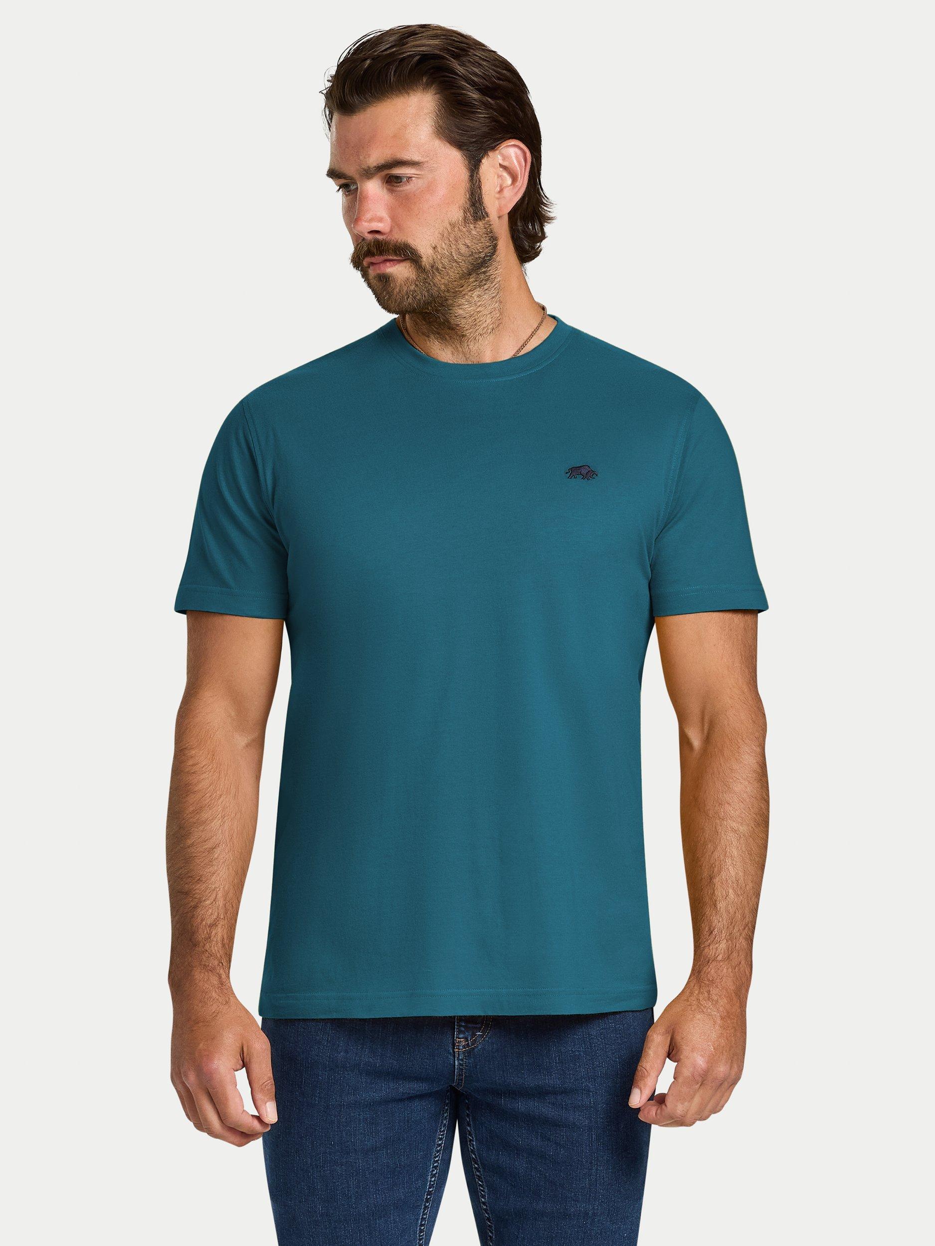 Product image 1 of 6, which shows Raging Bull Classic T-Shirt, Teal, S