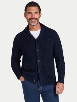 Raging Bull Button Up Shawl Cardigan, Navy, Navy