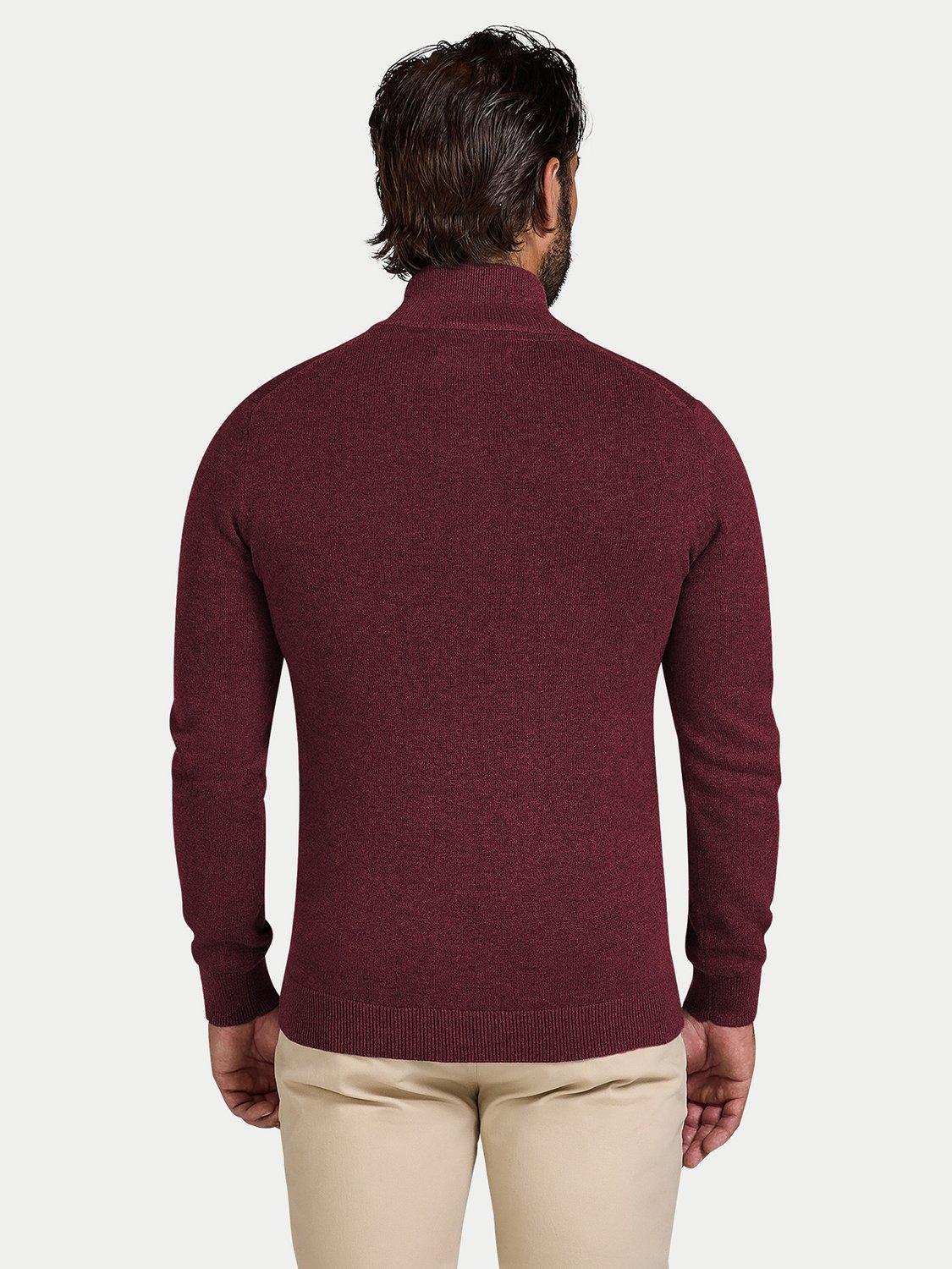 Product image 3 of 7, which shows Raging Bull Classic Quarter Zip Jumper, Berry, S