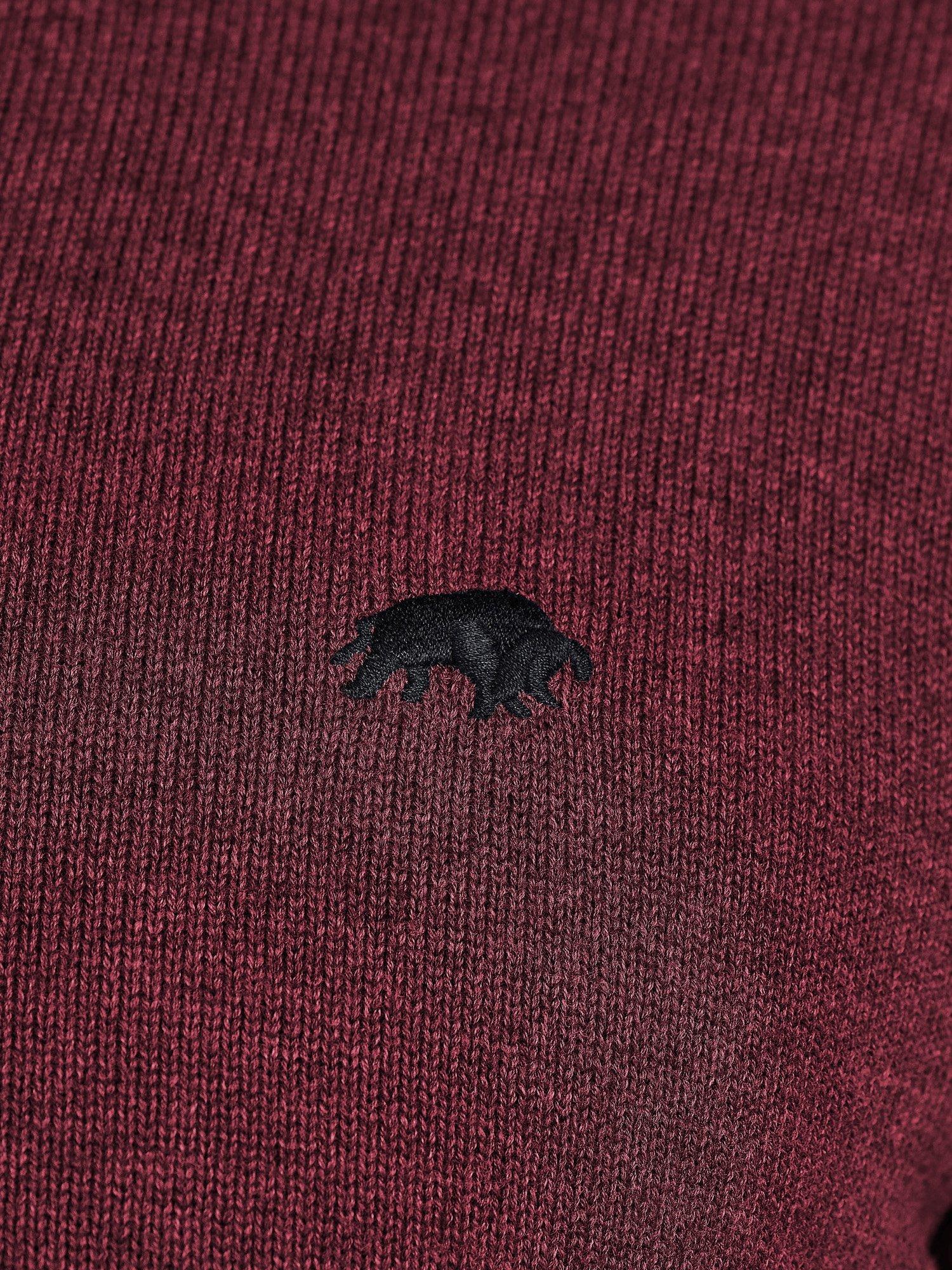 Product image 5 of 7, which shows Raging Bull Classic Quarter Zip Jumper, Berry, S
