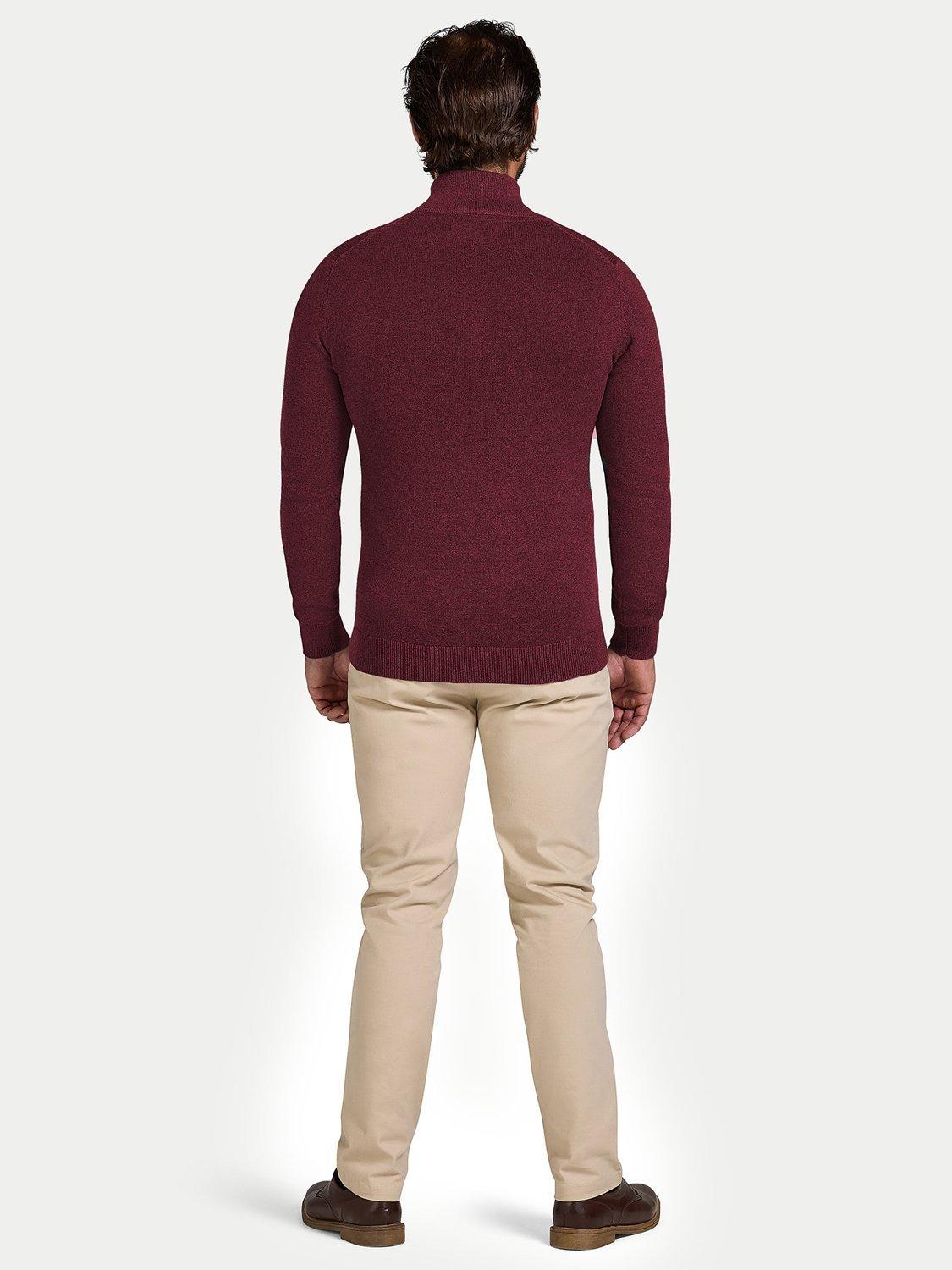 Product image 7 of 7, which shows Raging Bull Classic Quarter Zip Jumper, Berry, S