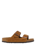 Birkenstock Arizona Suede Soft Footbed Sandals, Mink