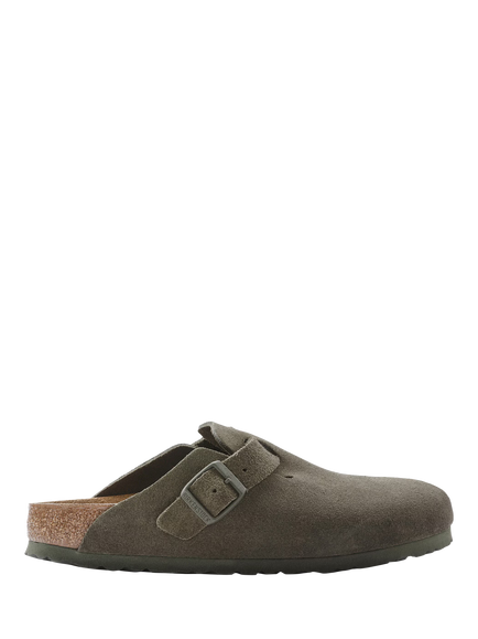 Birkenstock Boston Suede Soft Footbed Clogs, Thyme, Thyme