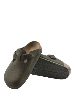 Birkenstock Boston Suede Clogs, Thyme - view 2, Thyme
