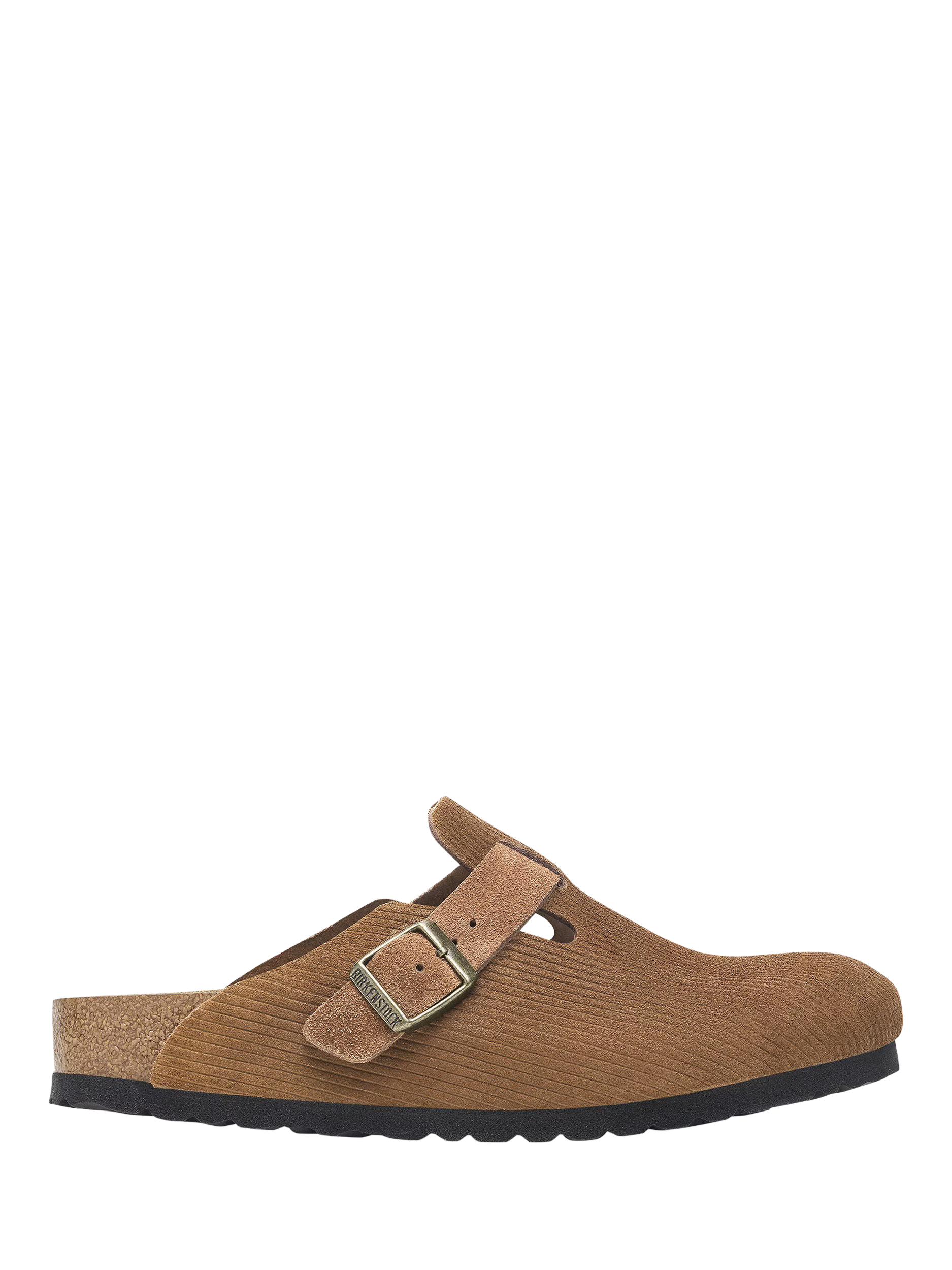 Product image 1 of 5, which shows Birkenstock Boston Suede Clogs, Dark Tea, 7