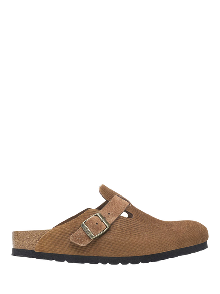 Birkenstock Boston Corduroy Suede Clogs, Dark Tea, Dark Tea
