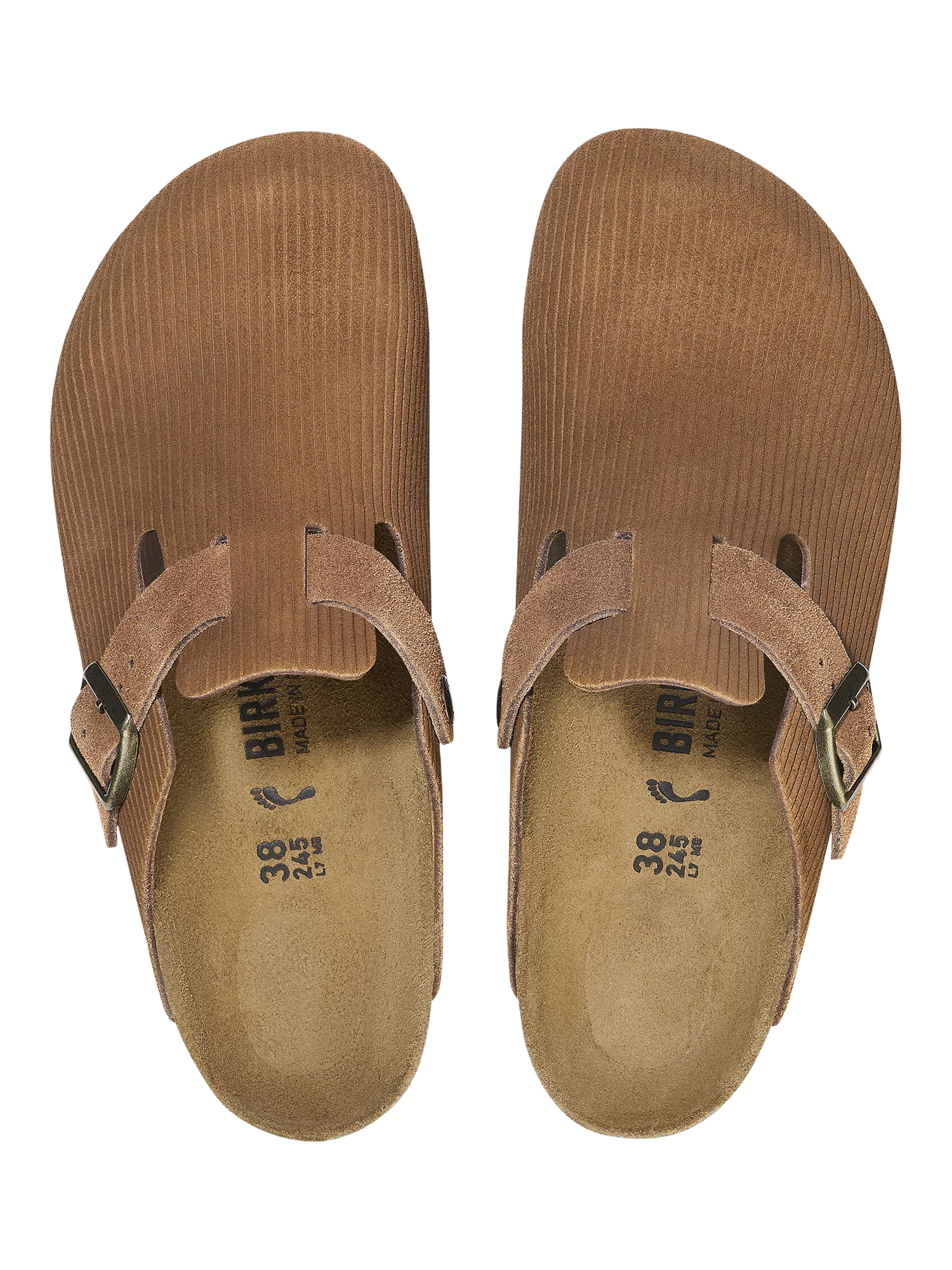 Product image 4 of 5, which shows Birkenstock Boston Suede Clogs, Dark Tea, 7