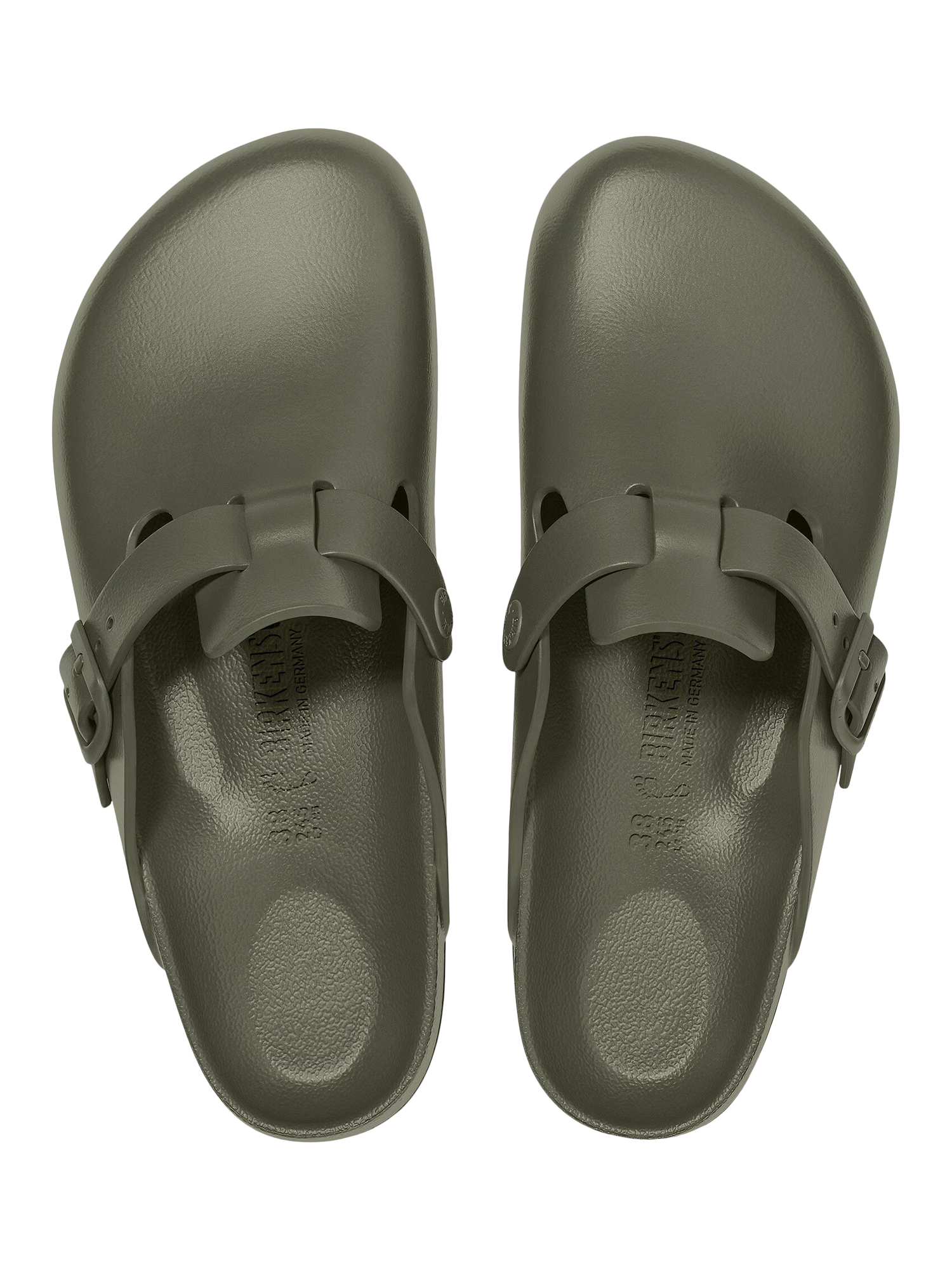 Product image 4 of 5, which shows Birkenstock Boston EVA Clogs, Khaki, 7