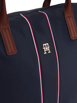 Tommy Hilfiger Popette Stripe Tote Bag, Blue/Multi - view 2, Space Blue Corp