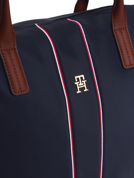 Tommy Hilfiger Popette Stripe Tote Bag, Blue/Multi - view 2, Space Blue Corp
