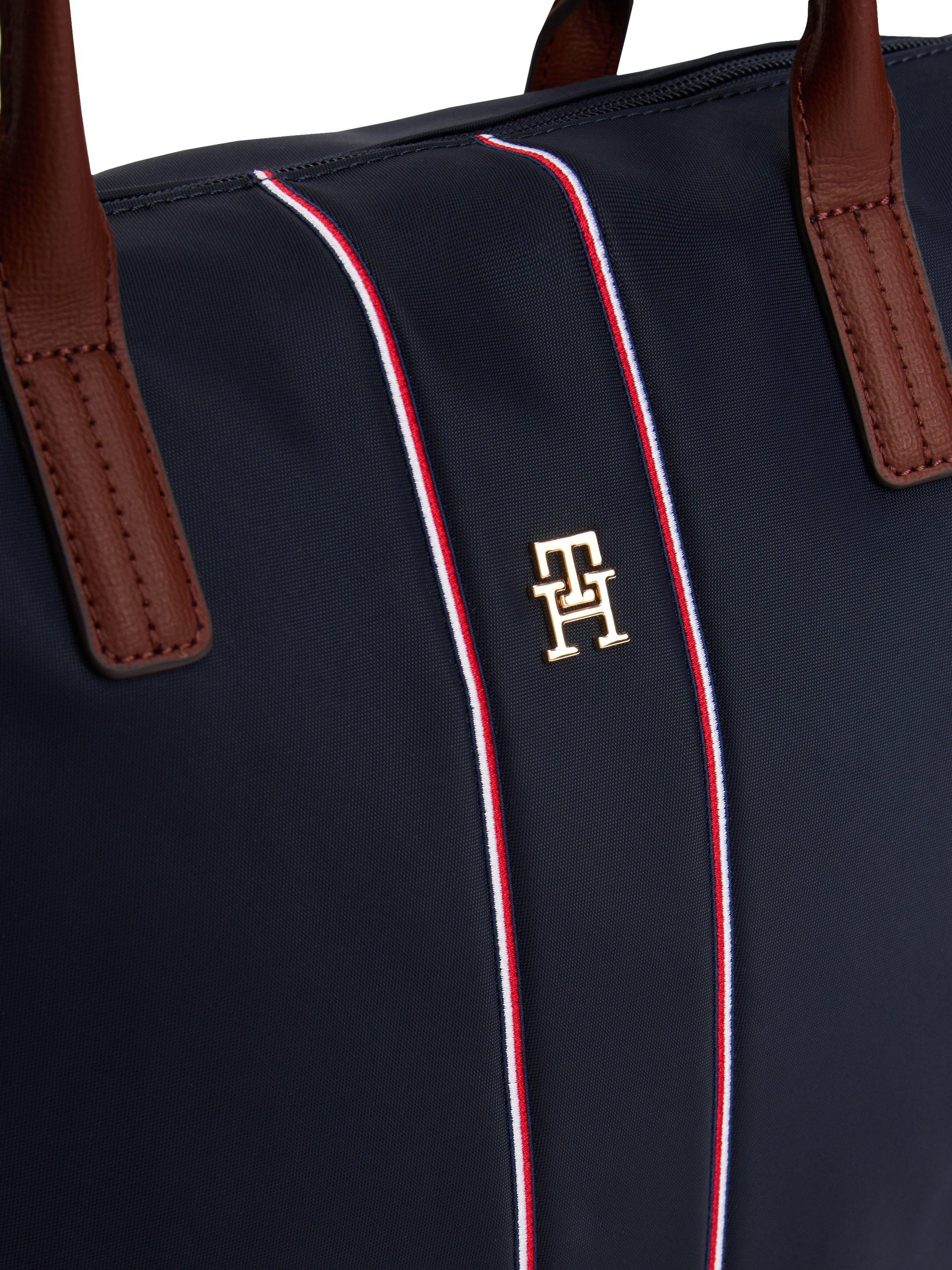Product image 3 of 5, which shows Tommy Hilfiger Popette Stripe Tote Bag, Space Blue Corp