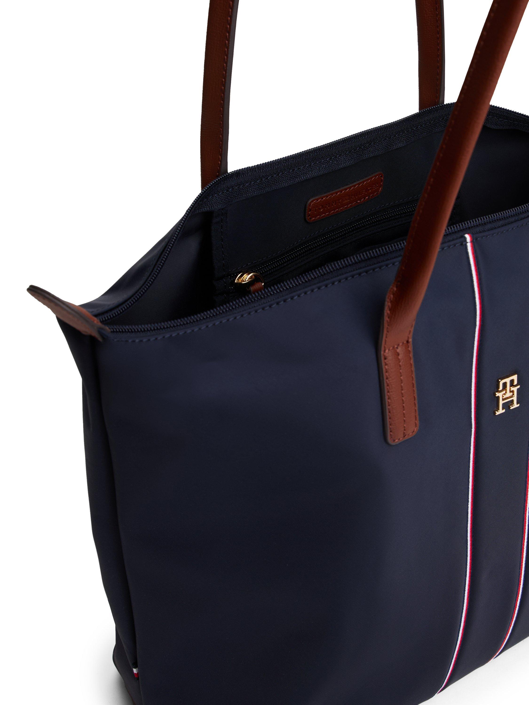 Product image 4 of 5, which shows Tommy Hilfiger Popette Stripe Tote Bag, Space Blue Corp