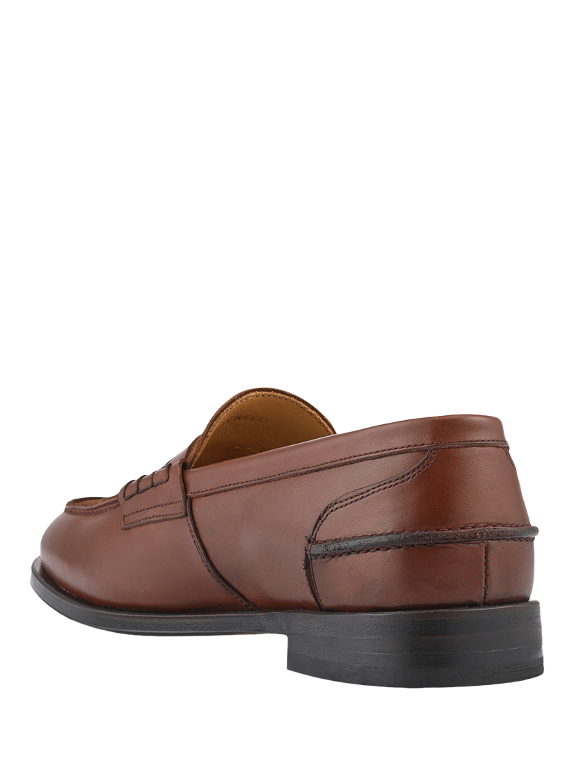 Product image 3 of 5, which shows Jones Bootmaker Creed Leather Loafers, Brown, 6