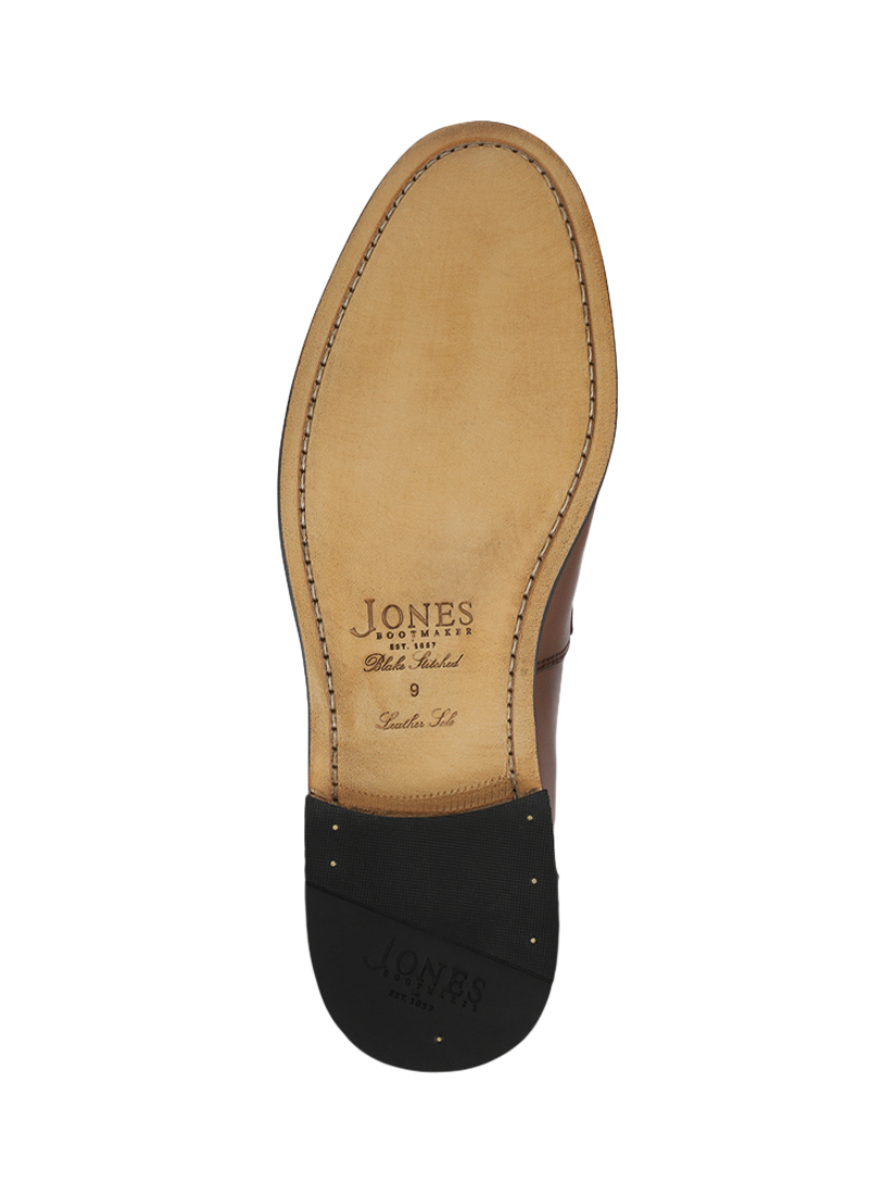 Product image 5 of 5, which shows Jones Bootmaker Creed Leather Loafers, Brown, 6