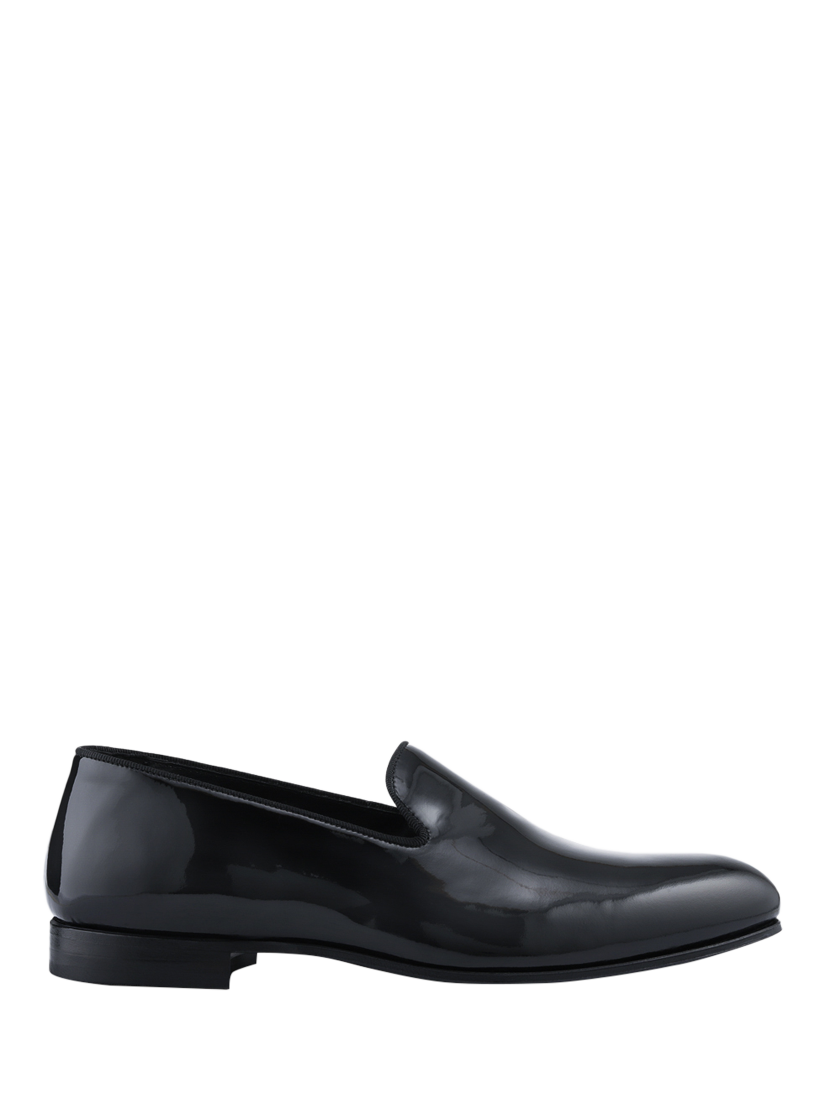 Product image 1 of 5, which shows Jones Bootmaker Conley Slip On Patent Leather Shoes, Black, 8.5