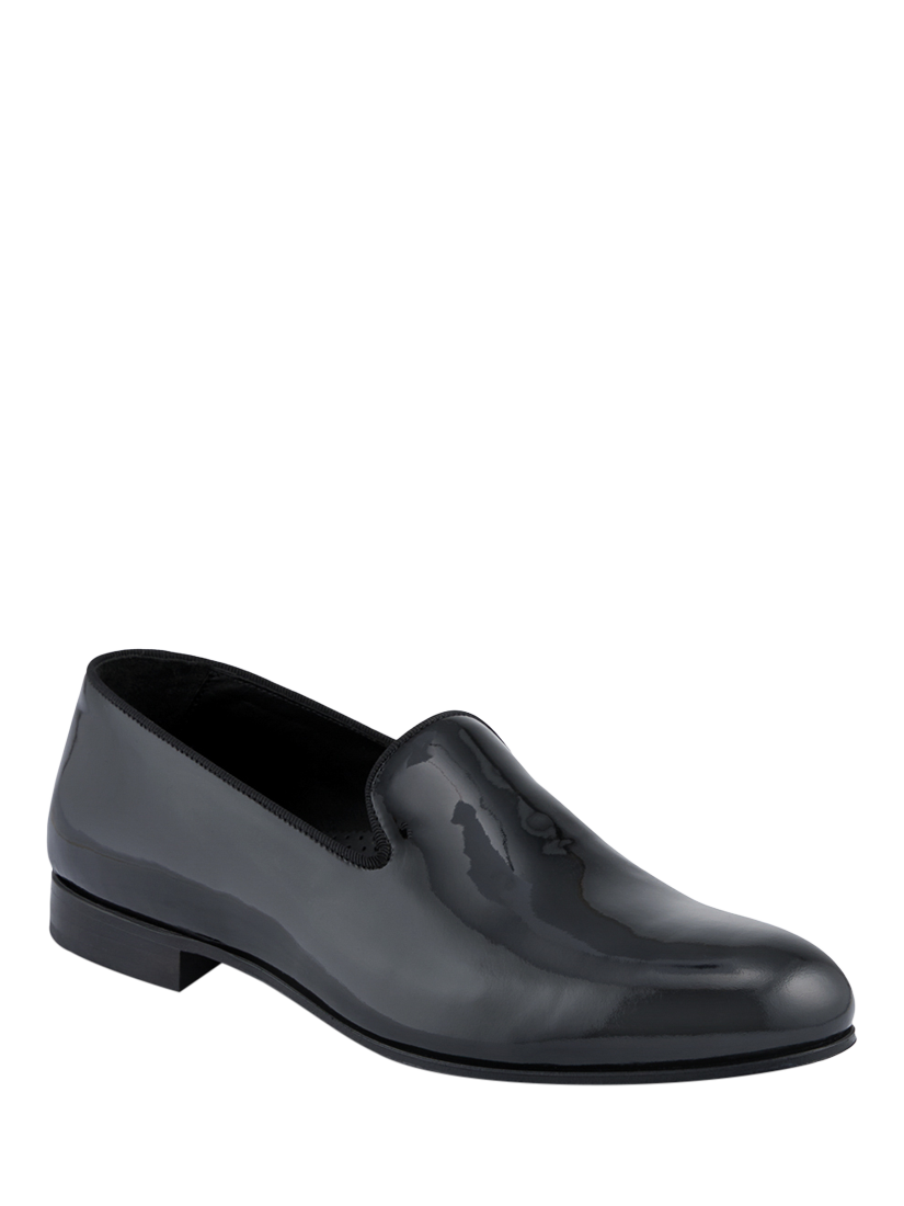 Product image 2 of 5, which shows Jones Bootmaker Conley Slip On Patent Leather Shoes, Black, 8.5