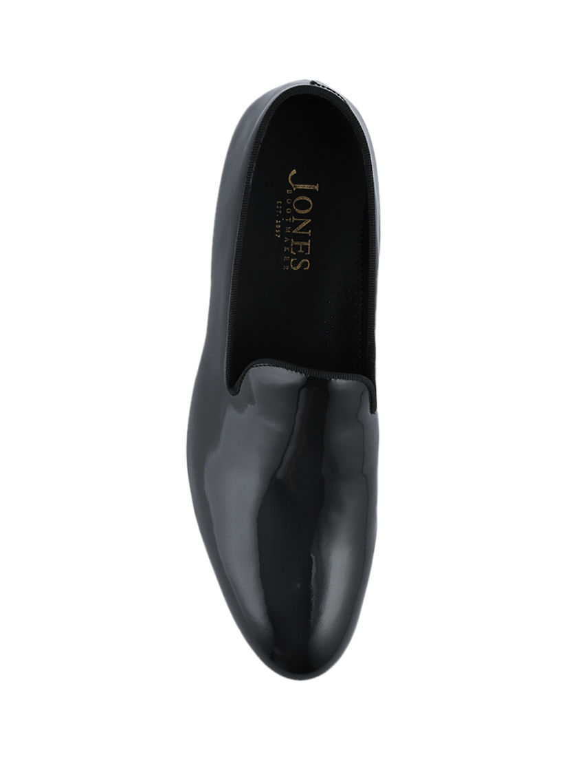 Product image 4 of 5, which shows Jones Bootmaker Conley Slip On Patent Leather Shoes, Black, 8.5