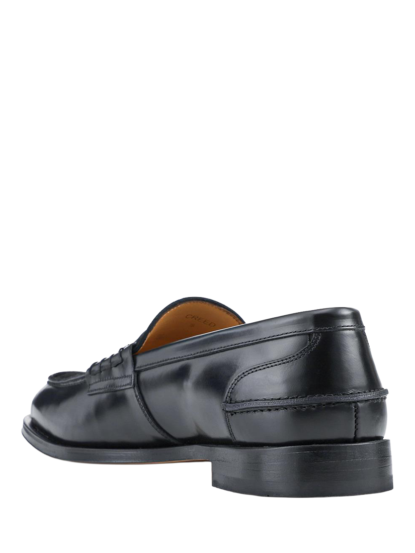 Product image 3 of 5, which shows Jones Bootmaker Creed Leather Loafers, Black-black Suede, 6