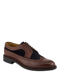 Jones Bootmaker Coventry Leather Shoes - view 2, Brown/Navy